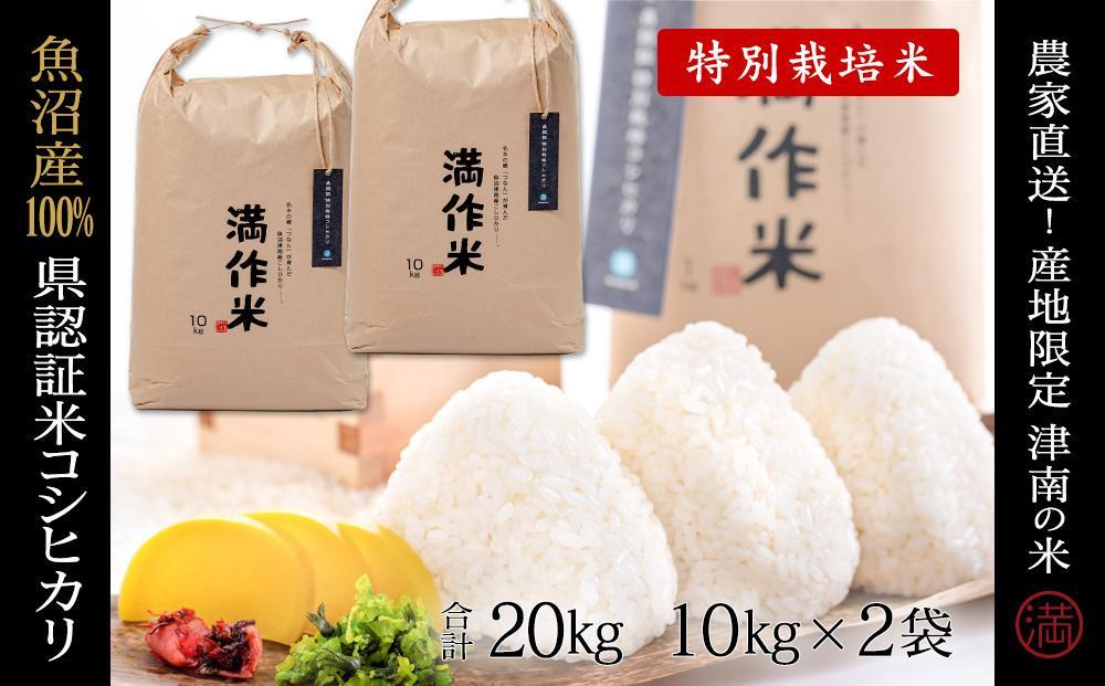 【令和8年産 先行予約】県認証米魚沼産コシヒカリ 20kg 産地限定！農家直送129403-004