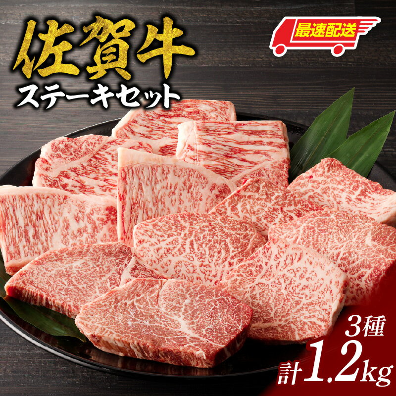 【ふるさと納税】中山牧場 佐賀牛ステーキ 1.2kg