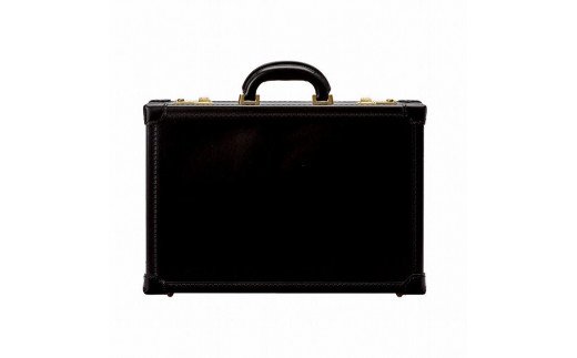 豊岡鞄 アタッシュケース クラシック 小 ブライドルレザー （ブラック）