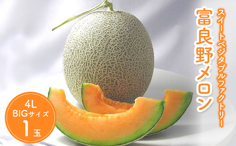 【2026年夏発送】北海道 富良野 メロン 特大 4Lサイズ 2.5kg以上×1玉 フルーツ 果物