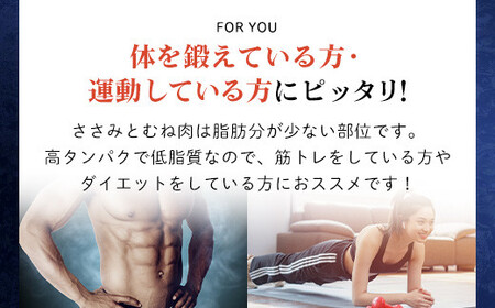 アスリートセット！【京都府産 京丹波あじわいどり】ささみ＆むね肉小分けセット 各10袋(計20袋) 5.4kg FCBK027