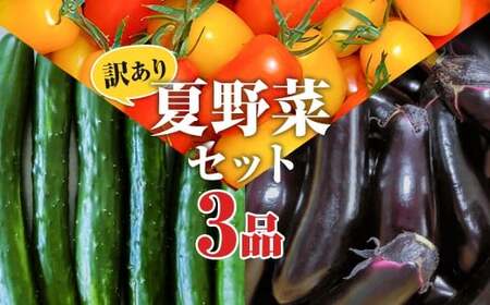 【訳あり】夏野菜セット3品【ミニトマト・なす・きゅうり】【2026年7月下旬～8月下旬発送予定】／ミニトマト トマト フルーツトマト なす きゅうり セット 野菜セット 詰め合わせ 詰合せ 野菜詰め合