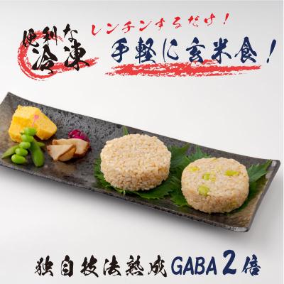 ふるさと納税 大館市 熟成玄米おにぎり・大館産枝豆入(10個)
