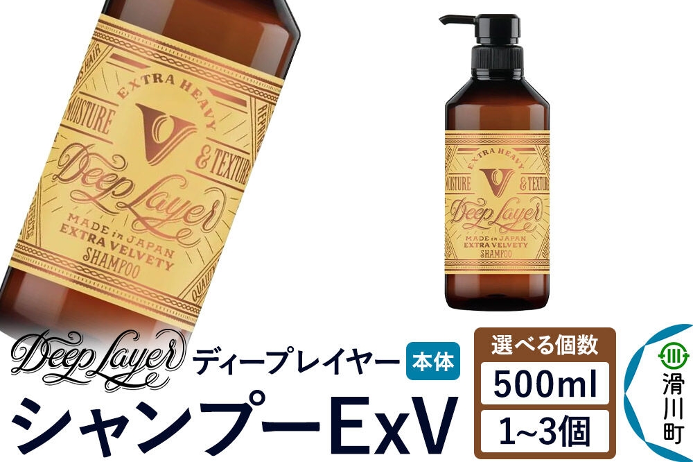 
                  DeepLayer ディープレイヤー シャンプー ExV 500mL【選べる個数】 [まとまり パサつき なめらか 手触り スルスル髪 ふんわり 細毛 軟毛 ダメージ毛 ブリーチ毛]
                
