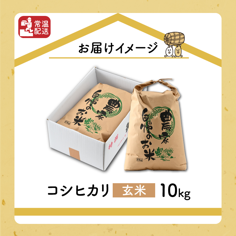 【先行予約】令和8年産 梅花藻が群生する清流で育てたコシヒカリ（玄米 10kg×1袋）※2026年9月下旬以降順次発送予定[B-040029]
