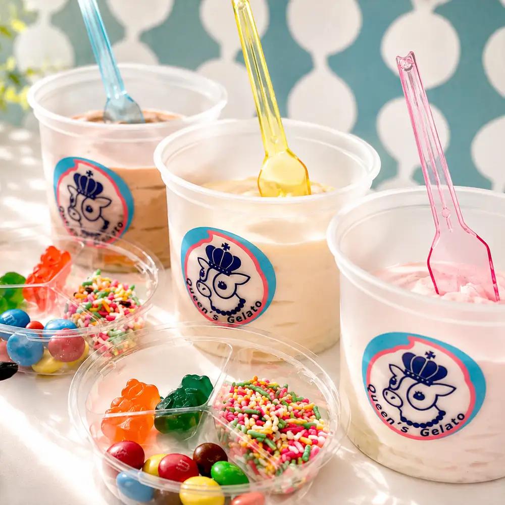クイーンズジェラート おめかしジェラート 12個セット 100ml×12個 | Queen’s Gelato クイーンファーム ジェラート 贈物 贈答 プレゼント ミルク クイーンミルク いちごミルク