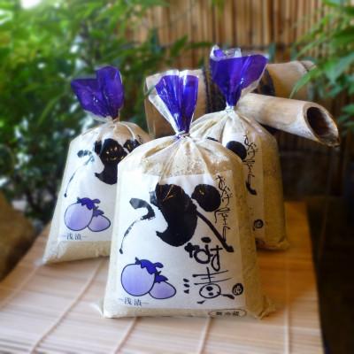 ふるさと納税 高石市 【おかげ屋の水なす漬】旬の野菜にこだわる八百屋が特製のぬかで作ったお漬物　6個入