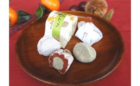 【期間限定2月末まで】栗きんとんと柿にしきセット 和菓子 / 白川菓匠 大黒屋[AWAA008]