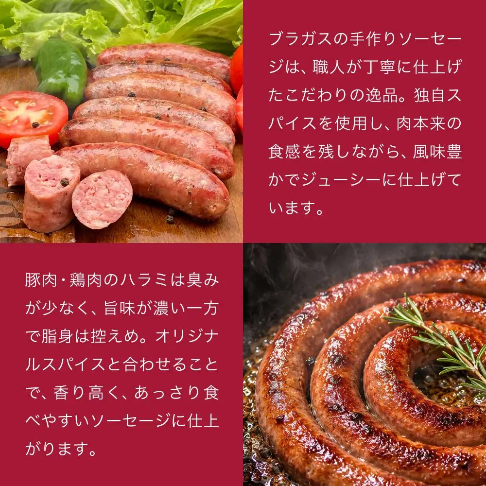ぐるぐるソーセージ５本セット/ガーリック・ベーコン・スパイシー