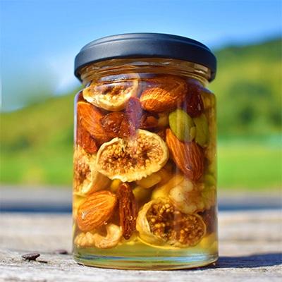 ふるさと納税 海南市 ナッツの蜂蜜漬【峠の実】　熊野古道　峠の蜂蜜×ナッツ