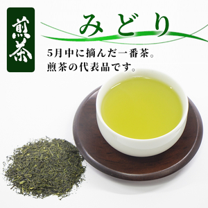 農薬不使用！煎茶 みどり 100g 常磐園 白川茶 美濃白川茶 日本茶 緑茶 煎茶 茶葉 お茶 春摘み リーフ 国産 お試し 岐阜県 東白川村