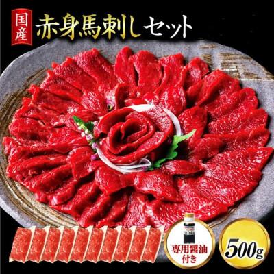 ふるさと納税 南小国町 【国産】赤身馬刺しセット 500g　50g×10パック(南小国)
