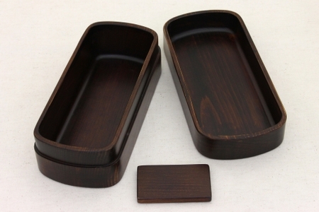 ◇紀州桧弁当箱 タイプS－4 DBR ナノコート【TN32】