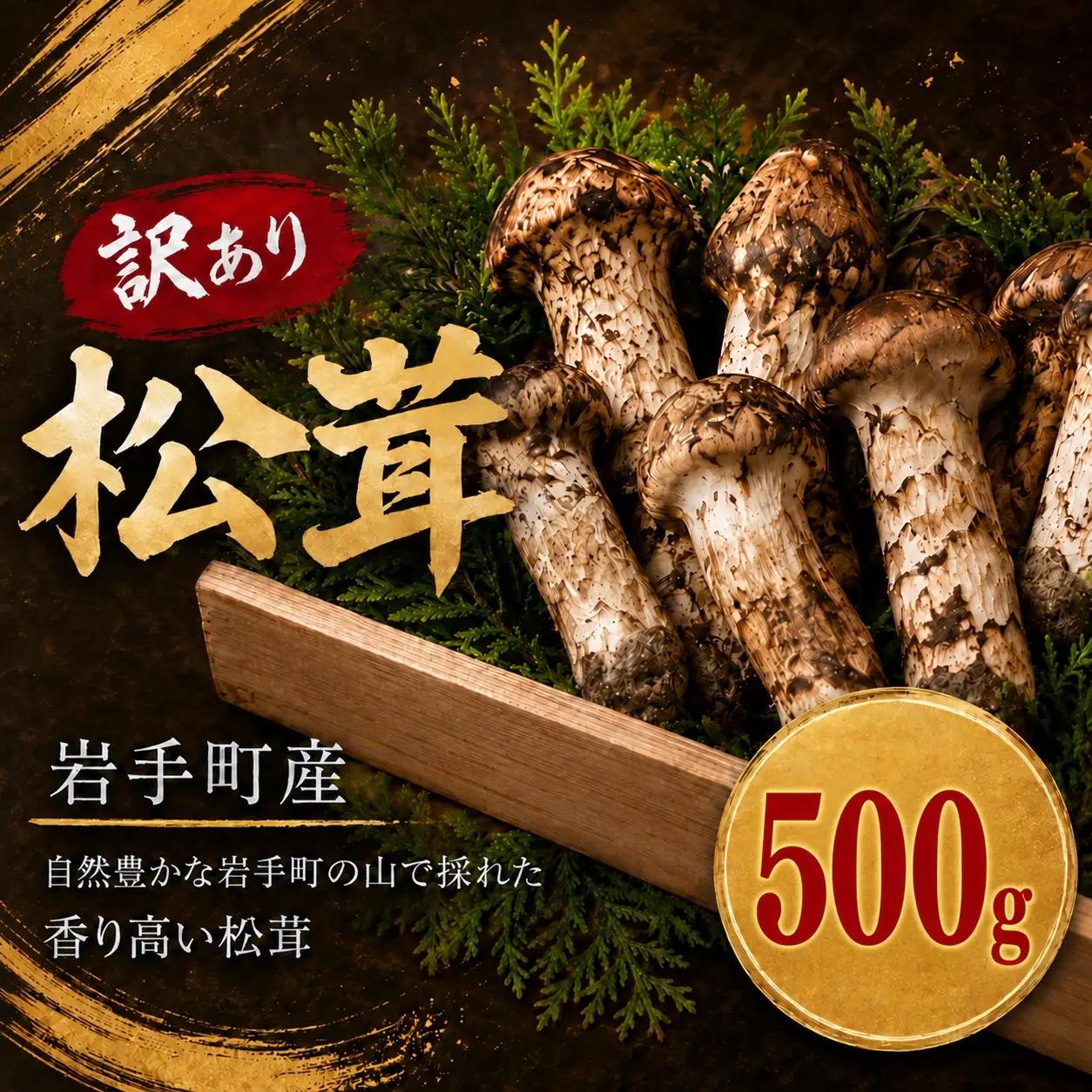 【先行予約】松茸 訳あり 500g 岩手町産 松茸