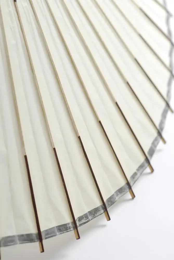 【日吉屋】特選番傘（白） 名入れあり（タイプB・D・E)