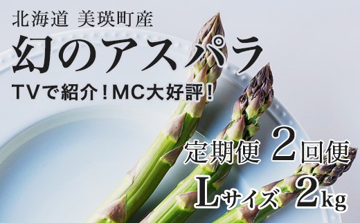 【令和9年産先行予約】幻のアスパラ Lサイズ 2kg 2回便 ラスノーブル 令和9年産 北海道 美瑛町 本山農場 グリーンアスパラ | グリーン アスパラガス アスパラ あすぱら あすぱらがす 採れたて ギフト 贈答 新鮮 旬 産地直送 野菜[044-19]