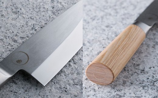 ＜寄附金額改定＞■ミシュラン料理人 橋本幹造　両刃包丁　片縞出刃 ◇ 貝印 (AB5513)