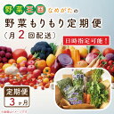 【ふるさと納税】【到着日指定可!!】【3ヶ月定期便】野菜王国なめがたの野菜もりもり定期便（月2回発送）｜CU-140