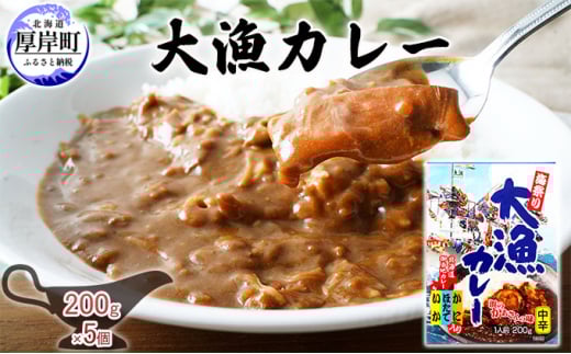 大漁カレー 200g×5個 (合計1kg入) カレー レトルト[№5863-0877]
