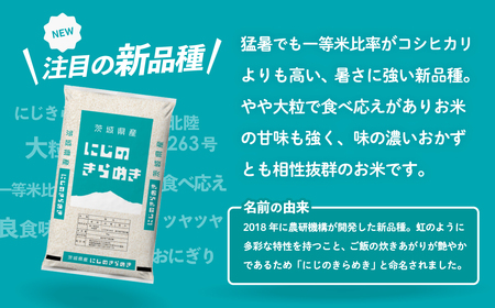 【精米】にじのきらめき 20kg 白米 20kg(5kg×4袋) ブランド米