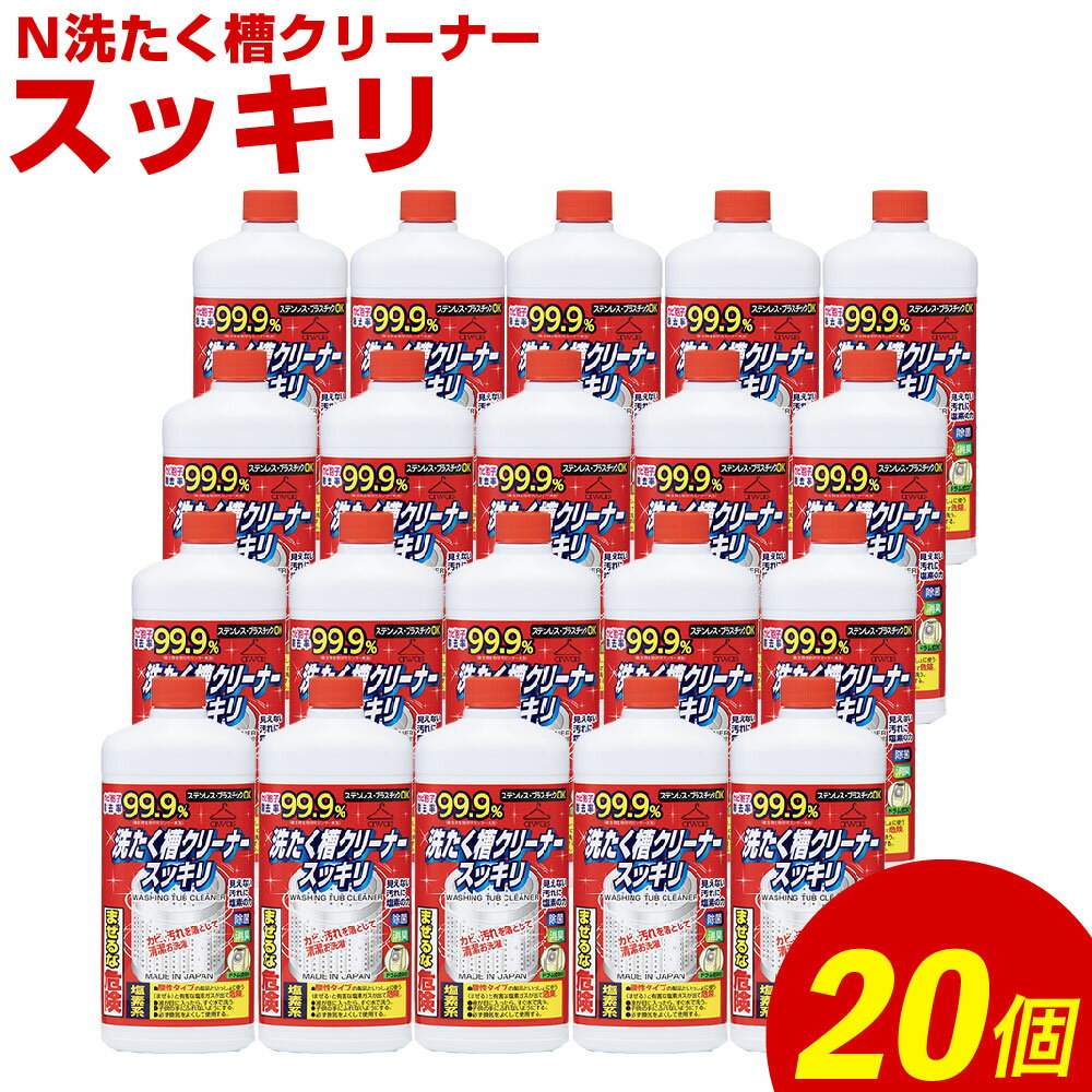 【ふるさと納税】N洗たく槽クリーナースッキリ 合計11kg 550g×20個 洗濯槽用洗浄剤 洗剤 洗濯 洗濯槽 洗たく槽 漂白剤 洗濯機 液体 セット つめかえ 九州 送料無料
