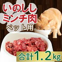 【 ふるさと納税 】 ジビエ イノシシ 猪 ミンチ 肉 ペット 用 100g × 12パック 小分け 1.2kg 猫 ねこ 犬 いぬ 肉 1200g 1kg 10000円 冷凍 真空 パック 国産 天然 猪肉 挽肉 ひき肉 ジビエ肉 低カロリー 低脂肪 高たんぱく コラーゲン 粗挽き 粗びき 愛南 愛媛 愛南ジビエ