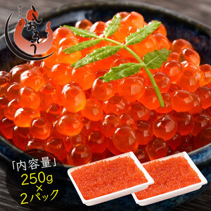 《11月発送》 創業100余年の味！鱒イクラ醤油漬け 500g（250g × 2パック）[053-a031_(20)-11]