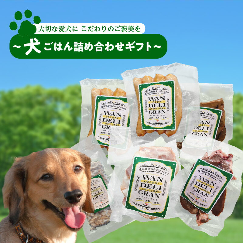【ふるさと納税】大切な愛犬に こだわりのご褒美を【 犬ごはん 詰め合わせギフト 】 無塩 無糖 ウインナー ローストレバー ドライハート 喉軟骨 そぼろドッグフード 犬用食品 犬のおやつ 国産 あいぽーく 豚肉 愛犬 プレゼント 犬用飼育グッズ 送料無料