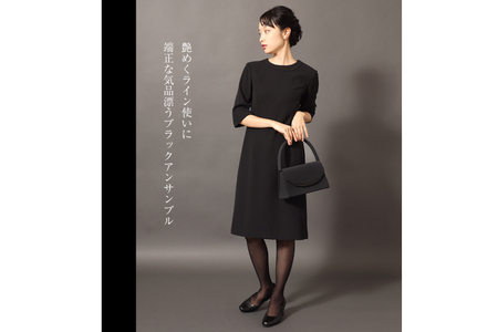 AI370-b Marycoco 家庭で洗える 前開き シャネルカラー ブラック フォーマル アンサンブル
