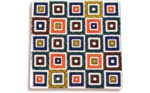 【お得な4枚】九谷焼スクエアプレート（古九谷） | 石川県 小松市 【打田平太郎商店】