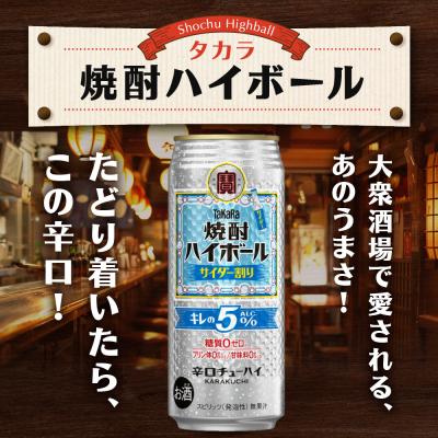 ふるさと納税 京都市 【タカラ】焼酎ハイボール「キレの5%」＜サイダー割り＞ 500ml×24本|焼酎 酎ハイ |  | 03