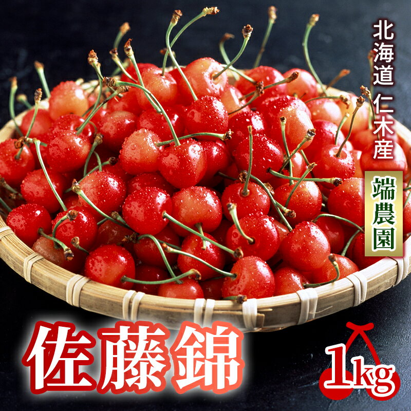 【ふるさと納税】北海道 仁木町産さくらんぼ 佐藤錦 1kg（500g×2パック） 北海道知事賞受賞農園 デザート スイーツ 最優秀賞 おすすめ 美味しい サクランボ チェリー フルーツ 果物 果物類 ギフト 仁木町 仁木 [端農園]　お届け：2025年7月1日～15日頃