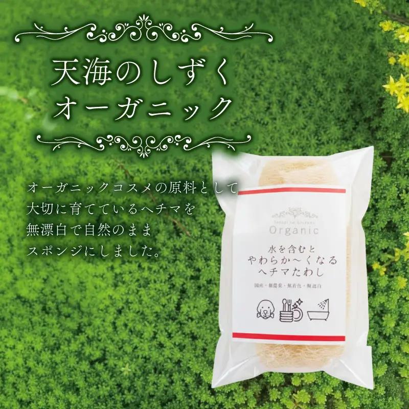 ヘチマたわし (Sサイズ) 未漂白 たわし ボディスポンジ 有機JAS認定農園