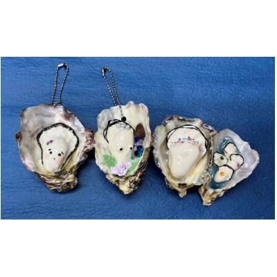 ふるさと納税 廿日市市 牡蠣殻マグネット2点&amp;キーホルダー2点