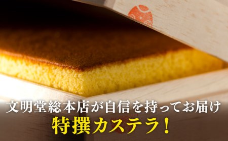 【全12回定期便】特撰カステラ1号 長崎 土産 ギフト 和菓子 洋菓子 特選 五島市/文明堂総本店 [PEO024]