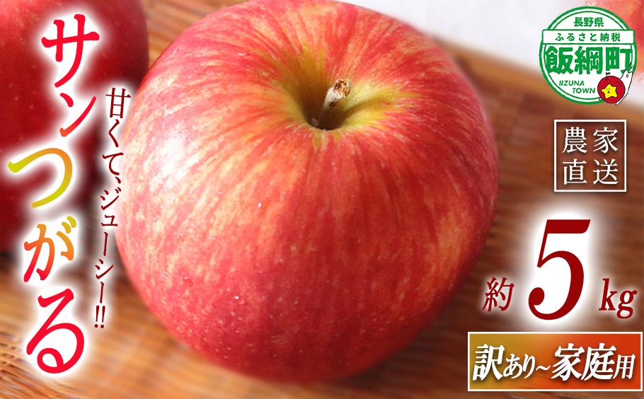 
                  りんご サンつがる 訳あり ~ 家庭用 5kg マルハ農園 沖縄県への配送不可 2026年9月上旬頃から2026年9月中旬頃まで順次発送予定 令和8年度収穫分 エコファーマー認定 信州 果物 フルーツ リンゴ 林檎 長野 予約 農家直送 長野県 飯綱町 [1620]
                