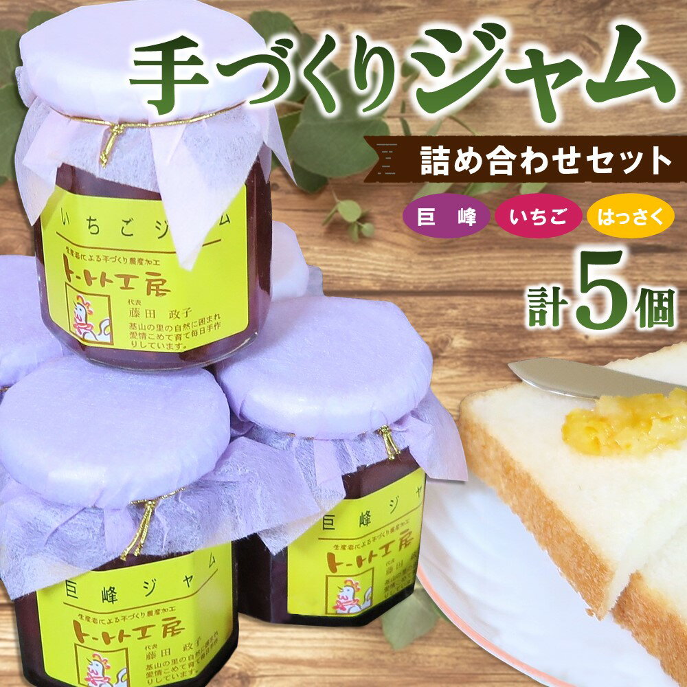 【ふるさと納税】手づくりジャム詰め合わせセット【ジャム 手づくり マーマレード はっさく 巨峰 さがほのか 詰め合わせ セット】 K016004
