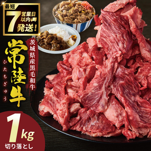常陸牛切り落とし 1kg（NW-6）