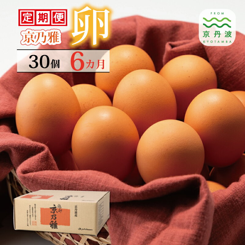 【ふるさと納税】【6カ月定期便】 京の雅（卵） 定期便 6カ月連続 【 卵 定期便 たまご 新鮮卵 たまごセット たまご定期便 】 ※北海道・東北・沖縄・その他離島は配送不可