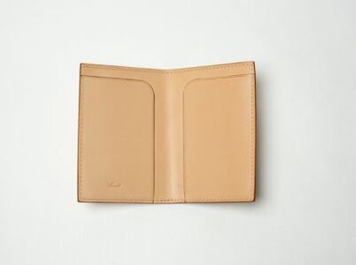 革製品に独特の個性と高級感を与える【生成】名刺入れーfolded card caseー