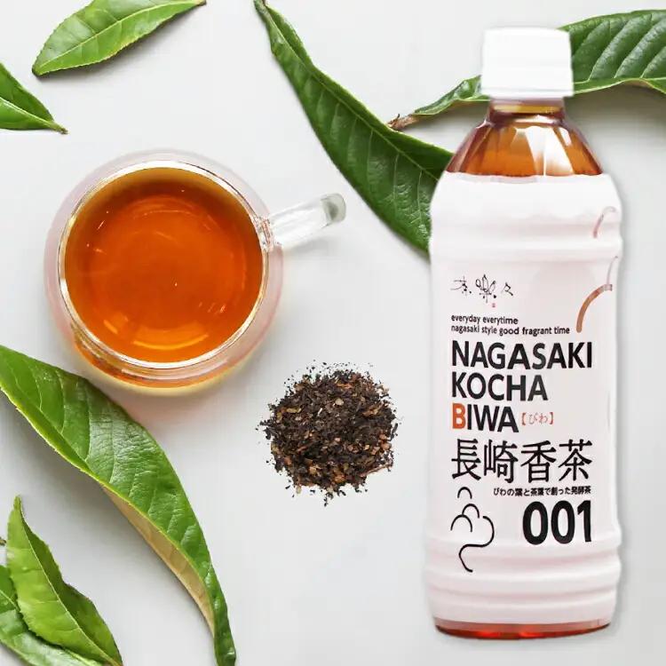 お茶 ペットボトル 長崎香茶びわ 500ml 24本 [サンダイ 長崎県 東彼杵町 hs42bag230004] 茶 びわ茶 ビワ茶 枇杷茶 琵琶茶