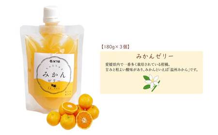 フルーツゼリー ちゅるちゅるゼリー 柑橘 3種 合計6個 セット みかん きよみ せとか 柑橘王国愛媛 永久堂