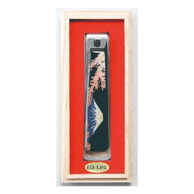 ふるさと納税 海南市 蒔絵爪切り　富士に桜　桐箱入り |  | 01