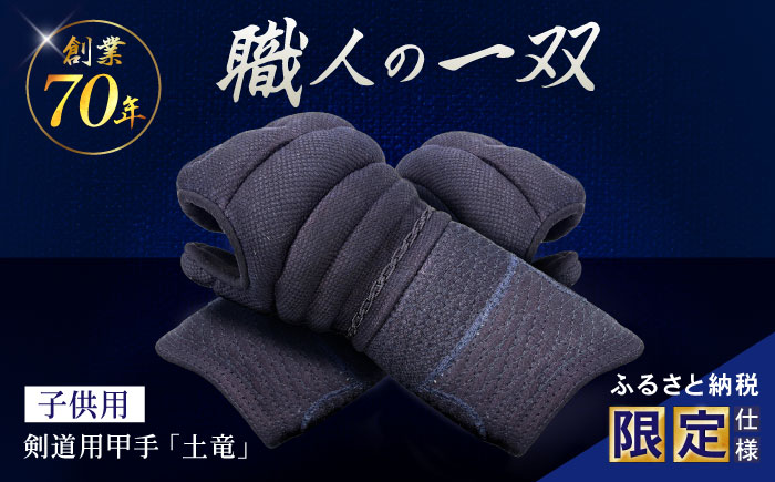 【ふるさと納税限定仕様】剣道用甲手「土竜」（子供用）/ 諫早市 / 株式会社　三恵 [AHEV002]