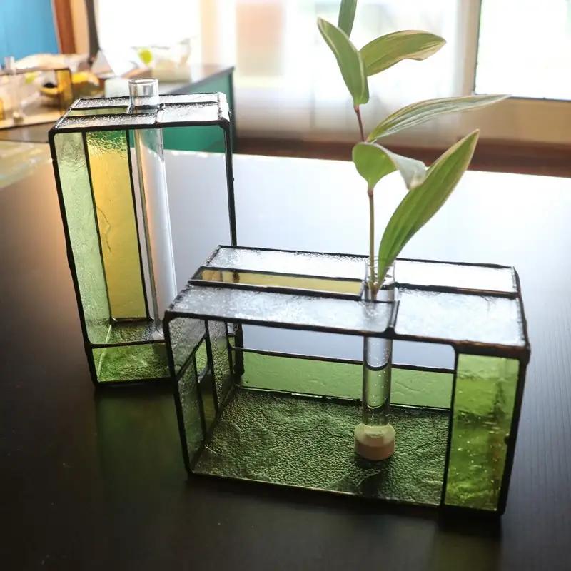 花瓶 四角ボックス花器 一輪挿し｜花瓶
