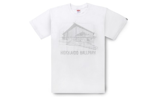 
ボールパークＴシャツ（デッサン）ホワイト　Ｓ～ＬＬ 北海道北広島市
