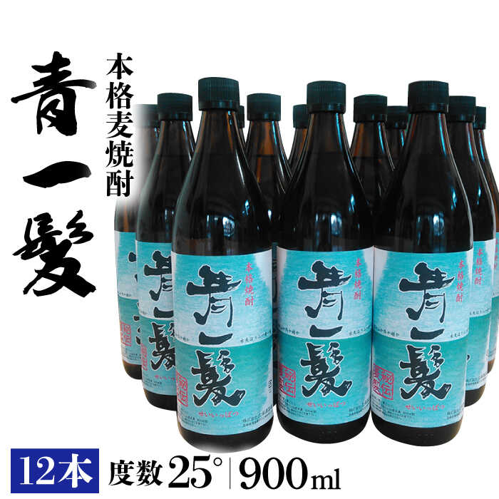 本格 麦 焼酎 青一髪 25° 900ml 12本 【久保酒造場】 SAY001_イメージ1