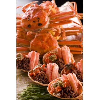 ふるさと納税 鯖江市 【11月6日漁解禁】福井冬の味覚!　越前がに600〜700g1杯 &せいこがに甲羅盛 3個 |  | 03