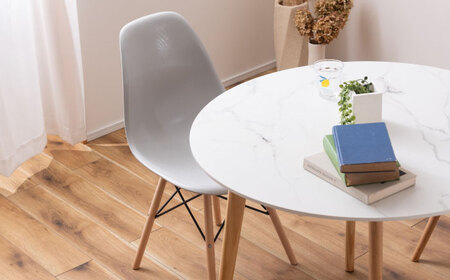 デザインチェア　完成品　ブルー　1脚【1312196】