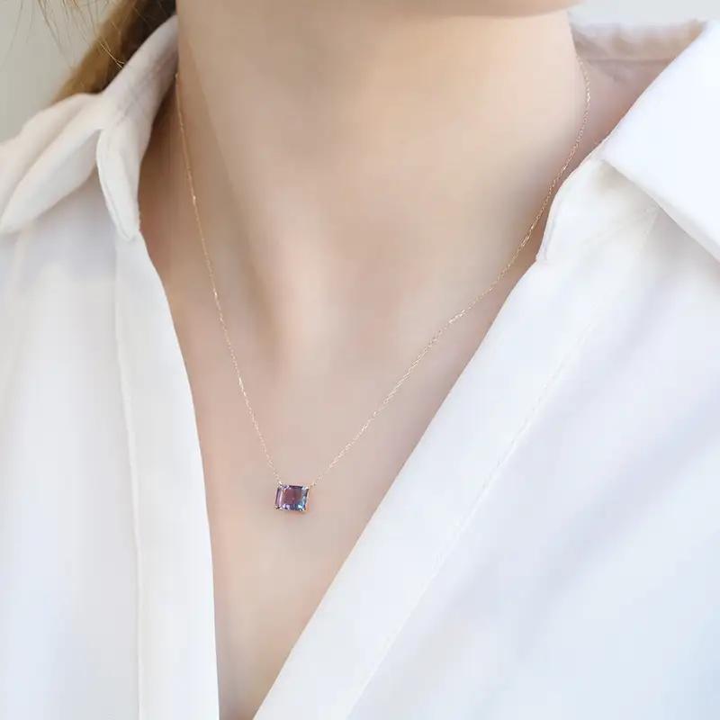 【L&Co.】K10 フローライトネックレス(63-8042)
